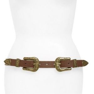 BP. Western double buckle belt